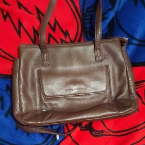 Inctedible Vintage Brown Leather Purse By Stone Mountain